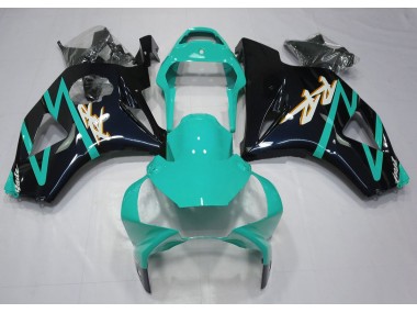 Noir Brillant & Cyan 02-03 Honda CBR954RR Carénage