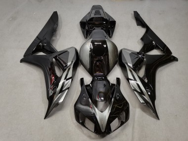 Noir Brillant & Gris 06-07 Honda CBR1000RR Carénage