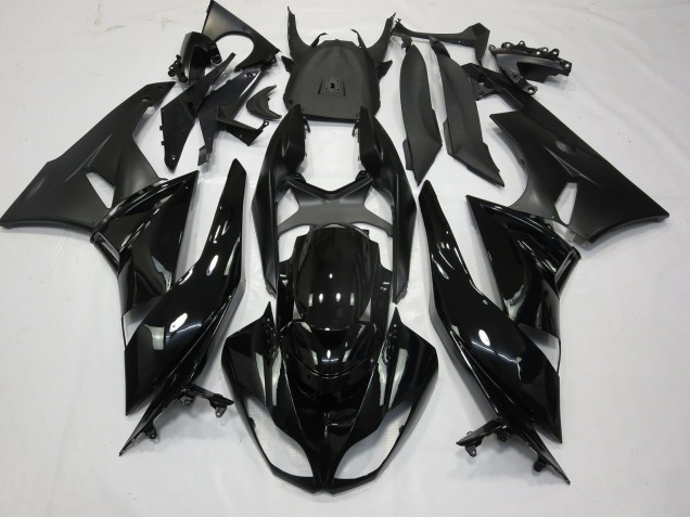 Noir Brillant Mat 09-12 Kawasaki ZX6R Carénage Noir Brillant Mat 09-12 Kawasaki ZX6R Carénage
