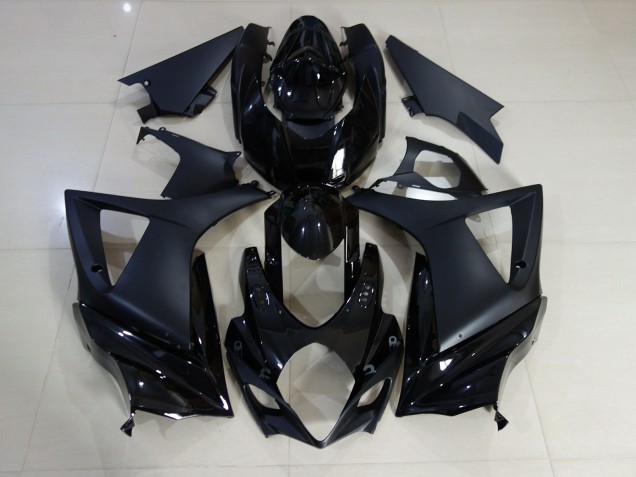 Noir Brillant & Mat Uni 07-08 Suzuki GSXR 1000 Carénage Noir Brillant & Mat Uni 07-08 Suzuki GSXR 1000 Carénage