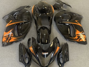 Noir Brillant & Orange 08-20 Suzuki GSXR 1300 Carénage