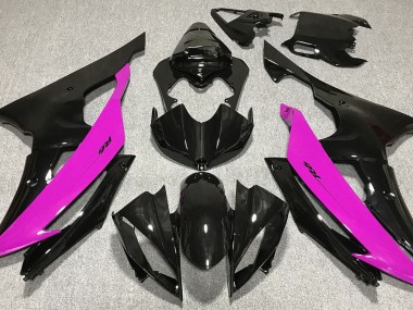 Noir Brillant & Rose 08-16 Yamaha R6 Carénage