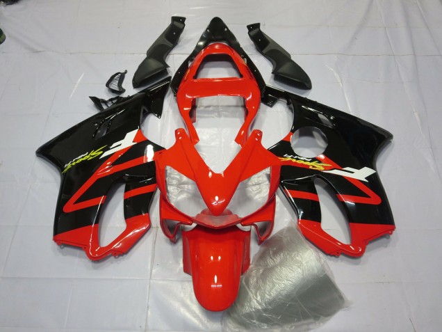 Noir Brillant & Rouge 01-03 Honda CBR600 F4i Carénage Noir Brillant & Rouge 01-03 Honda CBR600 F4i Carénage