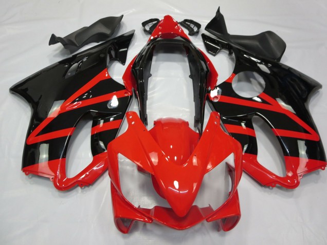 Noir Brillant & Rouge 04-07 Honda CBR600 F4i Carénage Noir Brillant & Rouge 04-07 Honda CBR600 F4i Carénage