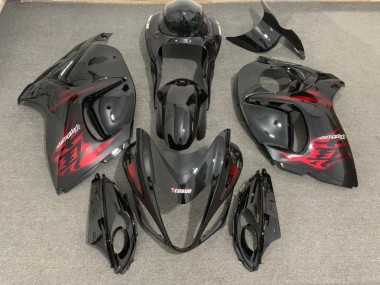 Noir Brillant & Rouge 08-20 Suzuki GSXR 1300 Carénage