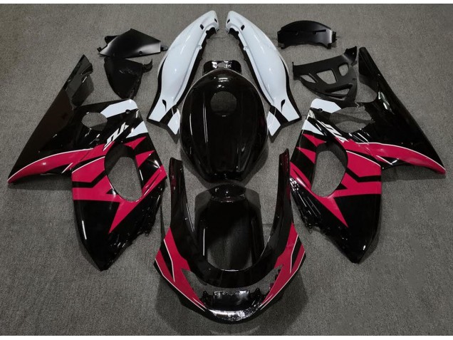 Noir Brillant Rouge & Blanc 98-07 Yamaha YZF600 Carénage Noir Brillant Rouge & Blanc 98-07 Yamaha YZF600 Carénage