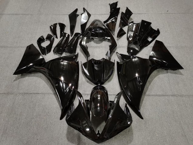 Noir Brillant Uni 09-11 Yamaha R1 Carénage
