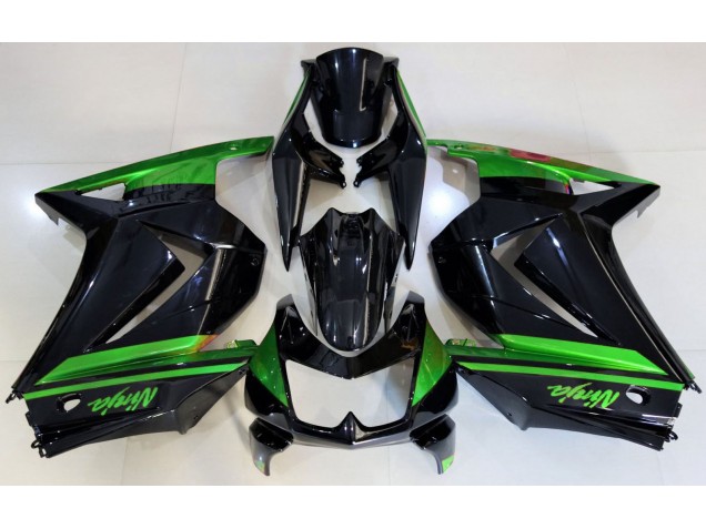 Noir Brillant & Vert 08-12 Kawasaki Ninja 250 Carénage Noir Brillant & Vert 08-12 Kawasaki Ninja 250 Carénage