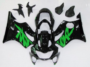 Noir Brillant & Vert 99-00 Honda CBR600 F4 Carénage