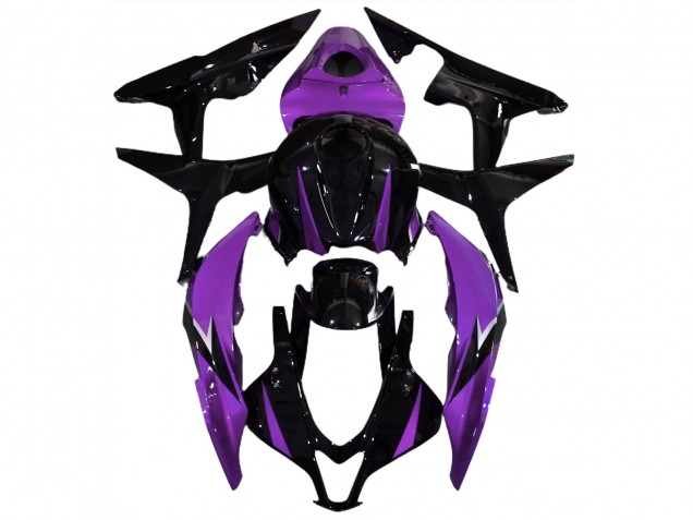 Noir Brillant & Violet 07-08 Honda CBR600RR Carénage Noir Brillant & Violet 07-08 Honda CBR600RR Carénage