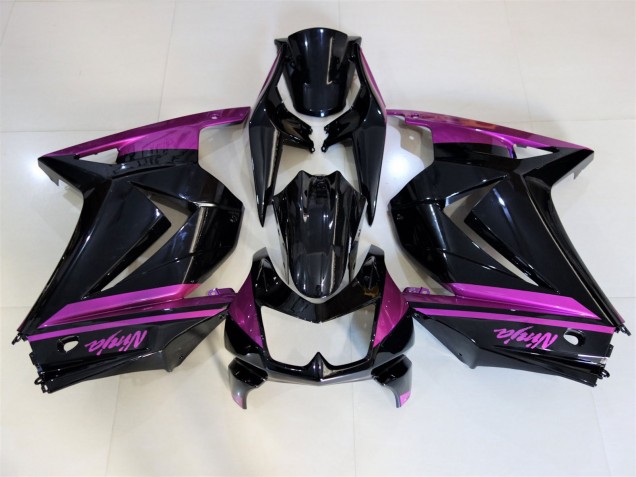 Noir Brillant & Violet 08-12 Kawasaki Ninja 250 Carénage Noir Brillant & Violet 08-12 Kawasaki Ninja 250 Carénage