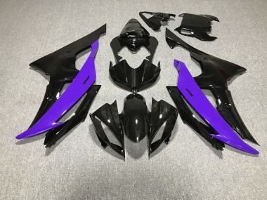 Noir Brillant & Violet 08-16 Yamaha R6 Carénage