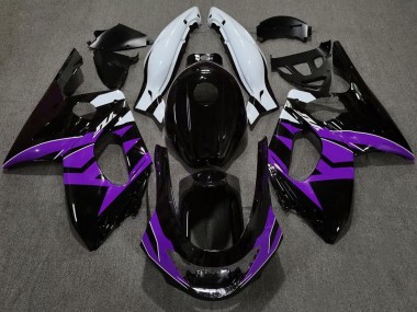 Noir Brillant Violet & Blanc 98-07 Yamaha YZF600 Carénage