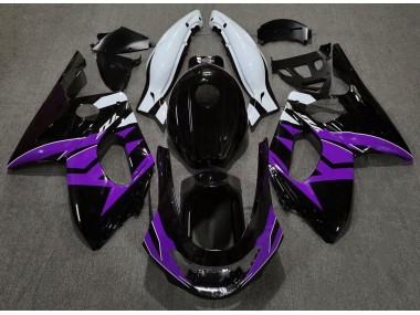 Noir Brillant Violet & Blanc 98-07 Yamaha YZF600 Carénage