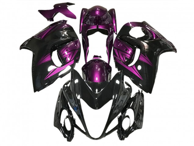 Noir Brillant & Violet Foncé 08-20 Suzuki GSXR 1300 Carénage Noir Brillant & Violet Foncé 08-20 Suzuki GSXR 1300 Carénage