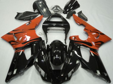 Noir Flamme & Orange 00-01 Yamaha R1 Carénage