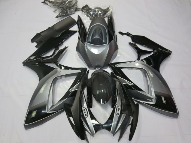 Noir Gris Spécial 06-07 Suzuki GSXR 600-750 Carénage Noir Gris Spécial 06-07 Suzuki GSXR 600-750 Carénage