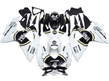 Noir Lucky Strike 79 08-10 Suzuki GSXR 600-750 Carénage