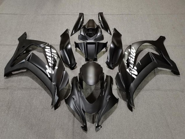 Noir Mat Avec Blanc 16-19 Kawasaki ZX10R Carénage Noir Mat Avec Blanc 16-19 Kawasaki ZX10R Carénage