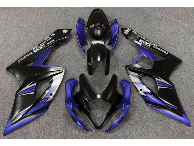 Noir Mat & Bleu 05-06 Suzuki GSXR 1000 Carénage Noir Mat & Bleu 05-06 Suzuki GSXR 1000 Carénage