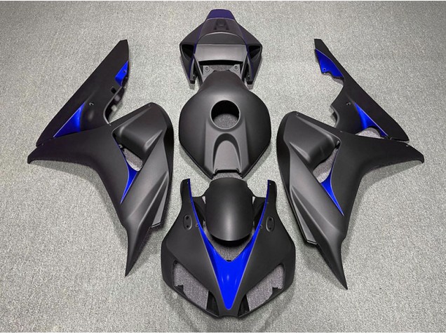 Noir Mat & Bleu 06-07 Honda CBR1000RR Carénage Noir Mat & Bleu 06-07 Honda CBR1000RR Carénage