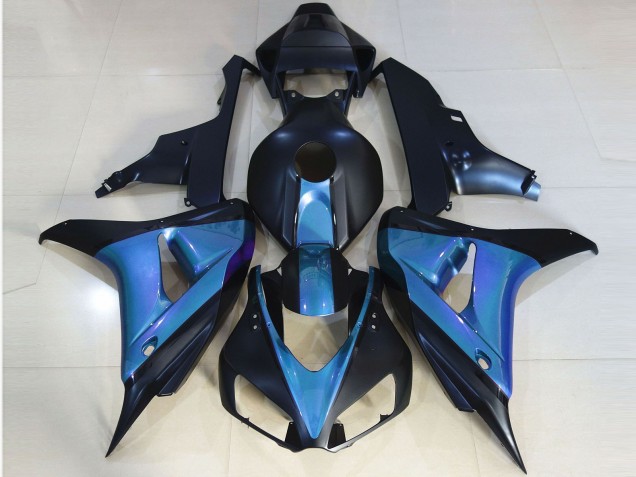 Noir Mat & Bleu Clair 06-07 Honda CBR1000RR Carénage Noir Mat & Bleu Clair 06-07 Honda CBR1000RR Carénage