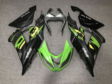 Noir Mat & Course 13-18 Kawasaki ZX6R Carénage
