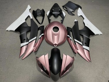 Noir Mat & Or Rose 08-16 Yamaha R6 Carénage