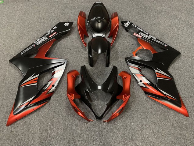 Noir Mat & Orange 05-06 Suzuki GSXR 1000 Carénage Noir Mat & Orange 05-06 Suzuki GSXR 1000 Carénage