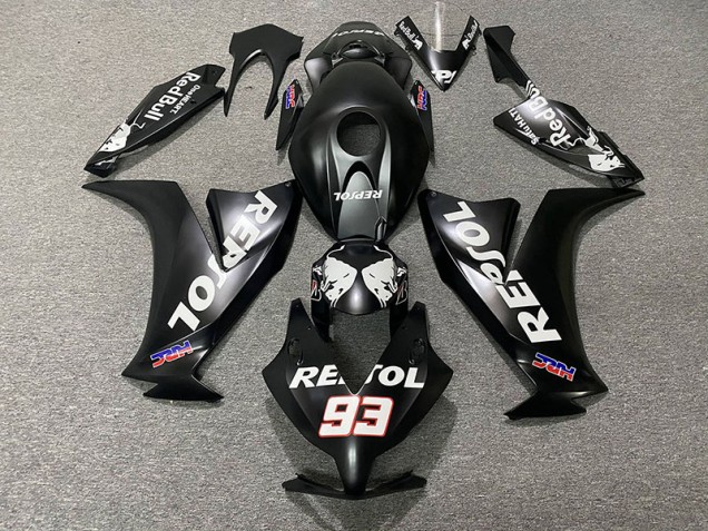 Noir Mat Repsol 12-16 Honda CBR1000RR Carénage Noir Mat Repsol 12-16 Honda CBR1000RR Carénage