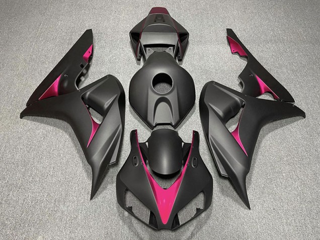 Noir Mat & Rose 06-07 Honda CBR1000RR Carénage Noir Mat & Rose 06-07 Honda CBR1000RR Carénage