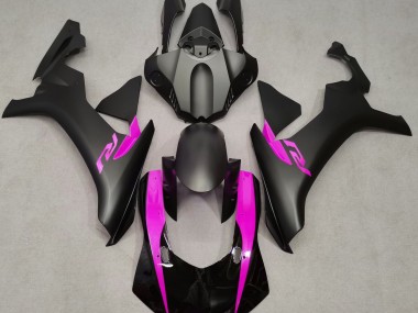 Noir Mat & Rose 15-19 Yamaha R1 Carénage