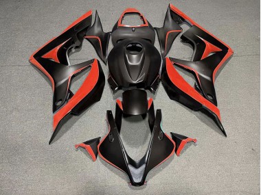 Noir Mat & Rouge 07-08 Honda CBR600RR Carénage
