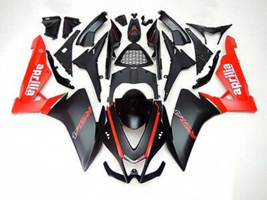 Noir Mat & Rouge 12-15 Aprilia RS4 125 Carénage