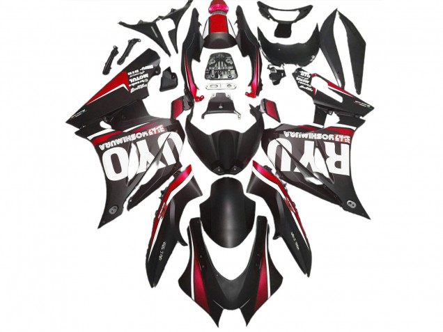 Noir Mat & Rouge 17-23 Suzuki GSXR 1000 Carénage Noir Mat & Rouge 17-23 Suzuki GSXR 1000 Carénage