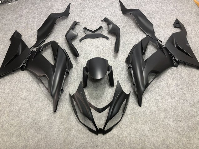 Noir Mat Uni 13-18 Kawasaki ZX6R Carénage Noir Mat Uni 13-18 Kawasaki ZX6R Carénage