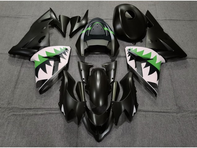 Noir Mat & Vert 04-05 Kawasaki ZX10R Carénage