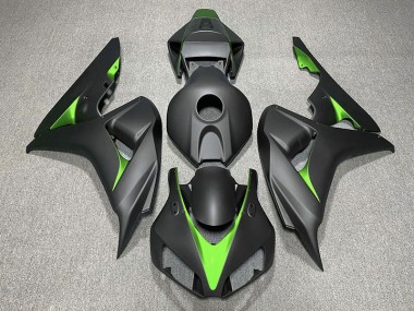 Noir Mat & Vert 06-07 Honda CBR1000RR Carénage