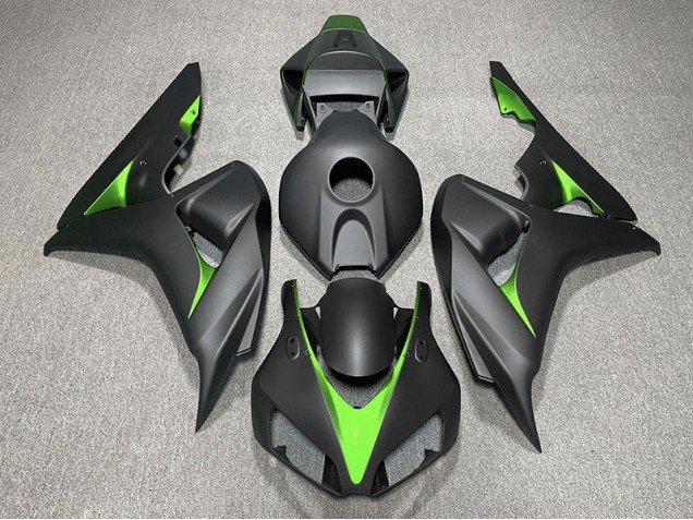 Noir Mat & Vert 06-07 Honda CBR1000RR Carénage Noir Mat & Vert 06-07 Honda CBR1000RR Carénage