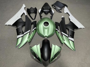 Noir Mat & Vert 08-16 Yamaha R6 Carénage