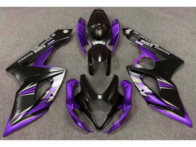 Noir Mat & Violet 05-06 Suzuki GSXR 1000 Carénage Noir Mat & Violet 05-06 Suzuki GSXR 1000 Carénage
