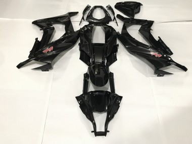 Noir Métallisé 09-12 Kawasaki ZX6R Carénage