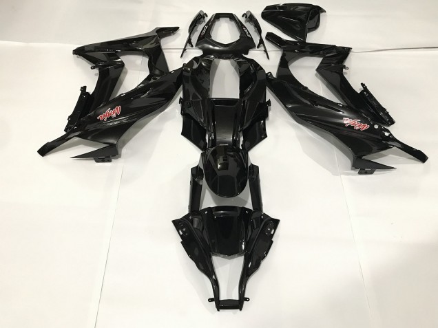 Noir Métallisé 09-12 Kawasaki ZX6R Carénage Noir Métallisé 09-12 Kawasaki ZX6R Carénage