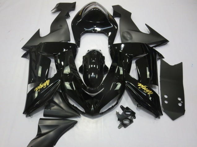 Noir & Or 06-07 Kawasaki ZX10R Carénage