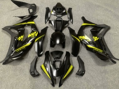 Noir Satiné & Jaune 16-19 Kawasaki ZX10R Carénage