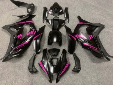 Noir Satiné & Rose 16-19 Kawasaki ZX10R Carénage