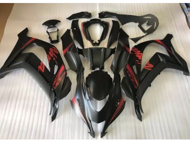 Noir Satiné & Rouge 16-19 Kawasaki ZX10R Carénage