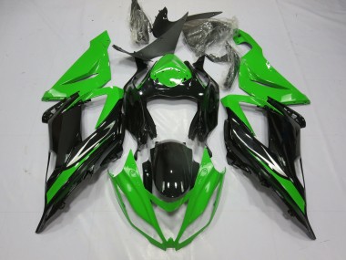 Noir & Vert 13-18 Kawasaki ZX6R Carénage