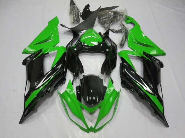 Noir & Vert 13-18 Kawasaki ZX6R Carénage