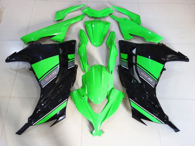Noir & Vert Brillant 13-18 Kawasaki Ninja 300 Carénage Noir & Vert Brillant 13-18 Kawasaki Ninja 300 Carénage